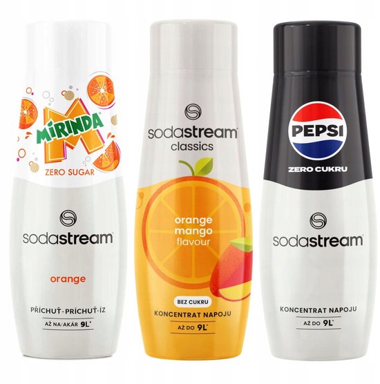 Soda Stream - Limonadesiropen - Mirinda Zero - Mango - Pepsi Zero