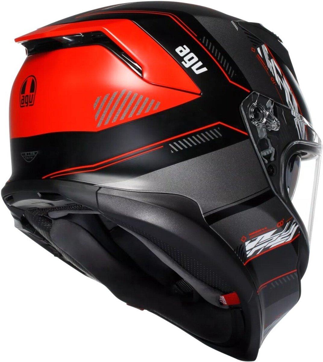 AGV K7 Kyber Zwart Rood Integraalhelm - Helm – foto 6