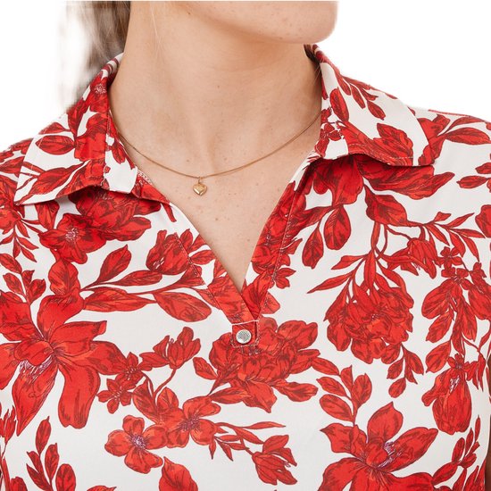 Func Factory dames Top Alice red flowers maat 42 van Func Factory — afbeelding 2
