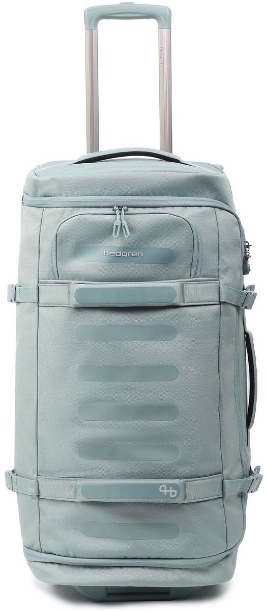 Hedgren COMPACT – Reistas op wielen 75 cm – Opvouwbaar ontwerp – 75 L – Waterafstotend gerecycled RPET – TSA-slot – RFID – Grey Green