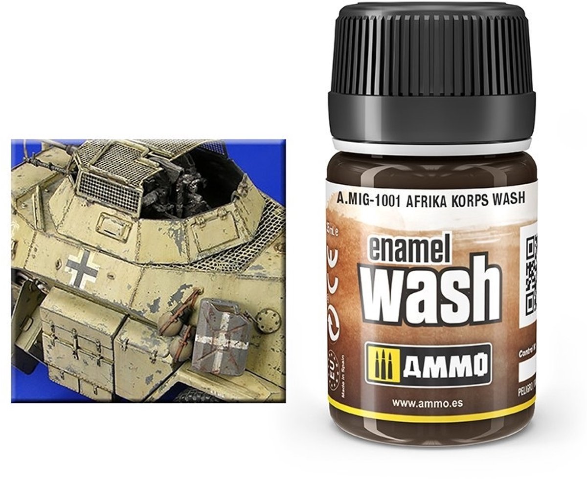 AMMO by Mig Jimenez Modelbouwdecoratie - MIG 1001 Africa Korps Wash Effecten potje