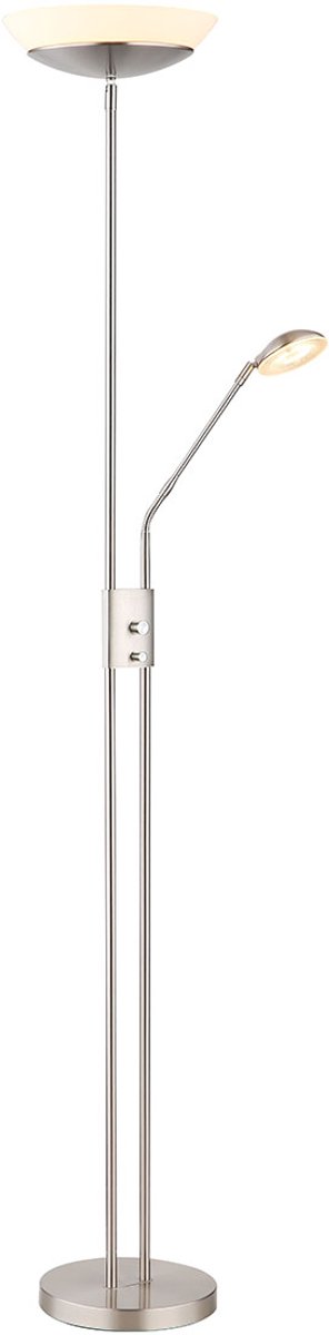 Globo - vloerlamp - Ganina - nikkel - metaal - Ø 29cm - LED - 58009N