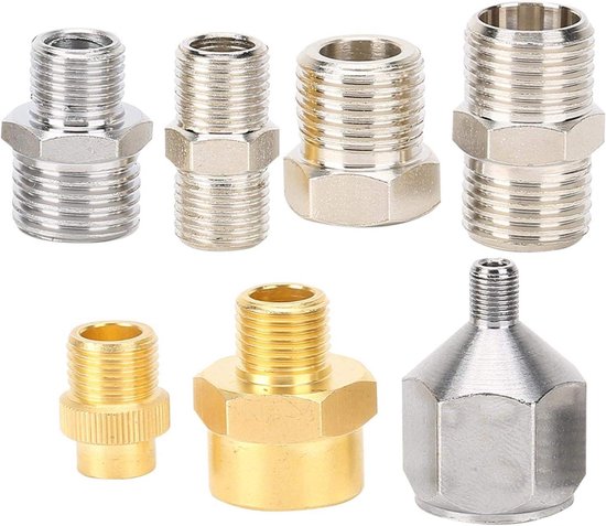 AMONIDA De Fête Des Mères Adaptateur De Compresseur D'air 1 / 8in 1 / 4in BSP, Connecteur Aérographe, Pour Entretien Du Tuyau D'aérographe