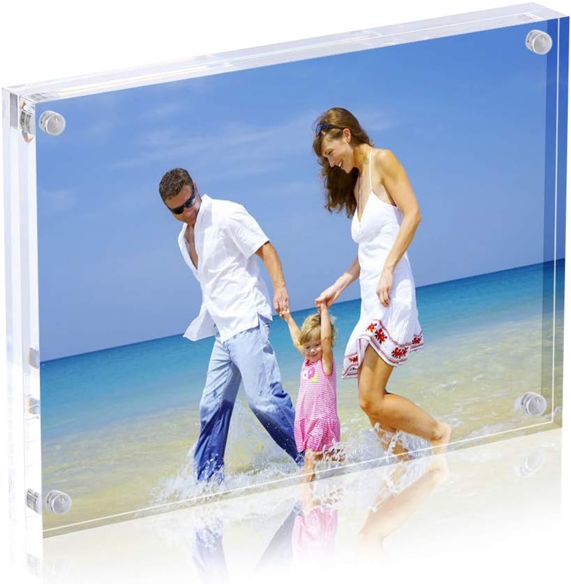 Ibenzoa® Retro Fotolijst van Gemaakt Kunstleer - 10 Stuks - Klassieke Design
