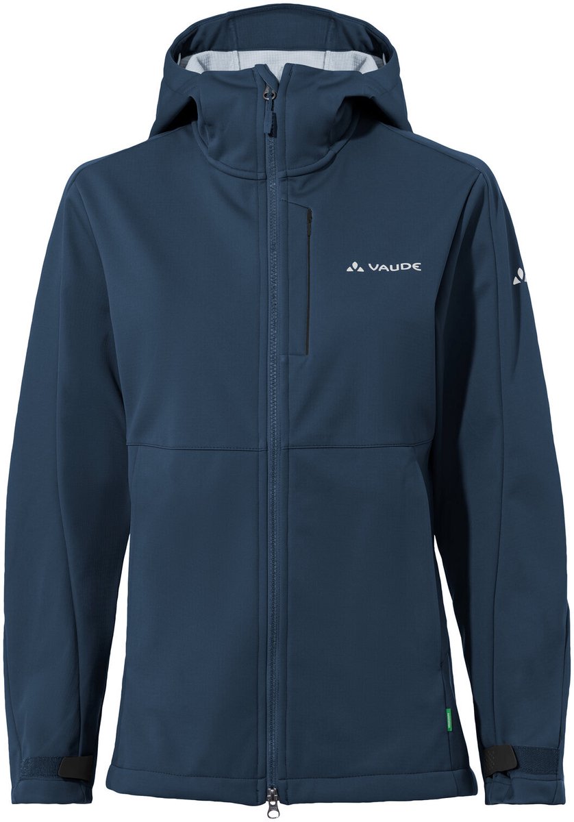 VAUDE All Year Elope Softshell Jas II, Softshell Jas, Dames Outdoor Sportjassen, Niet-waterdicht, Winddicht, Softshell, Capuchon, Regular fit