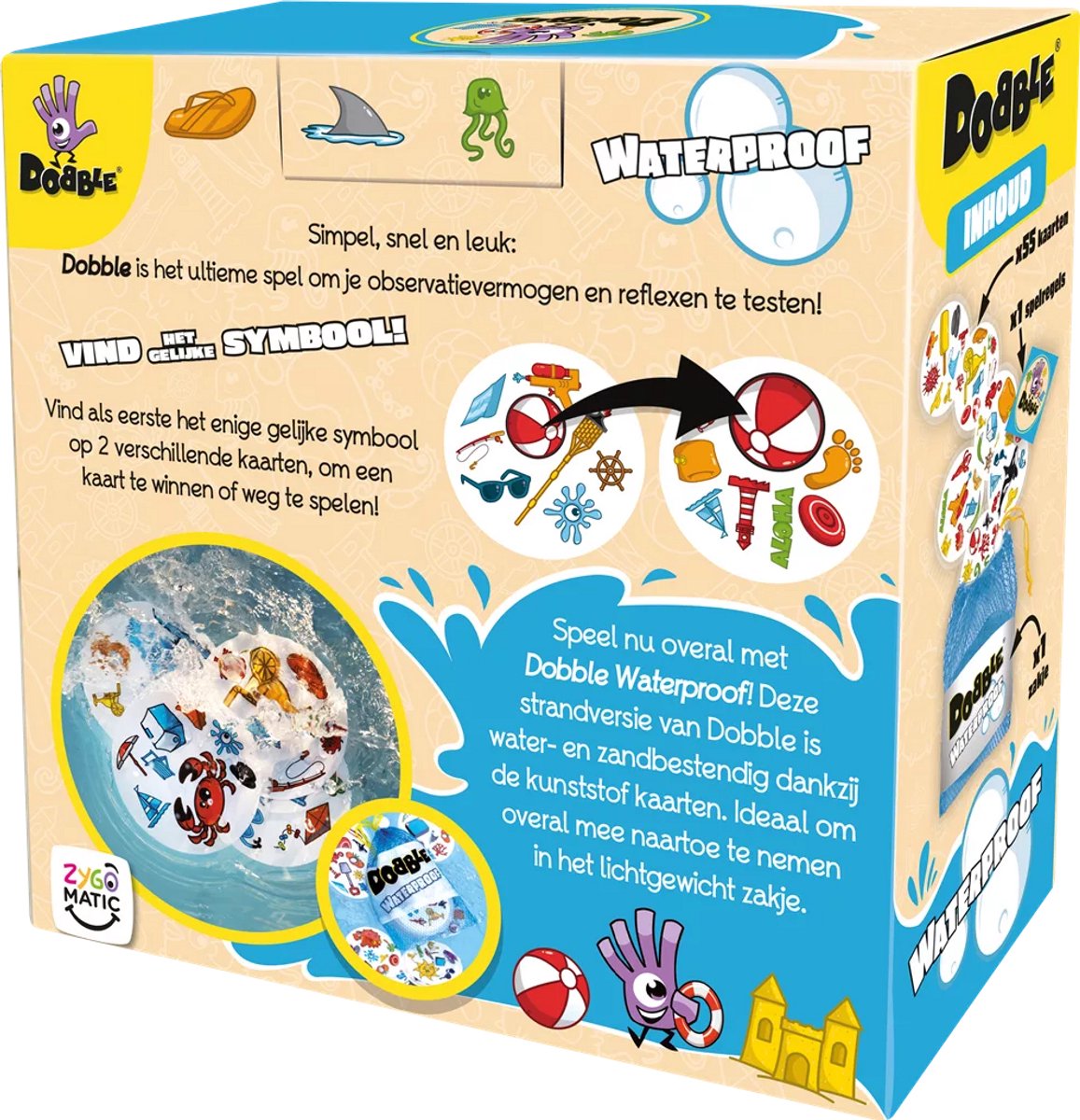 Dobble Waterproof - Kaartspel - Waterbestendig - Vakantie & Strand — afbeelding 4
