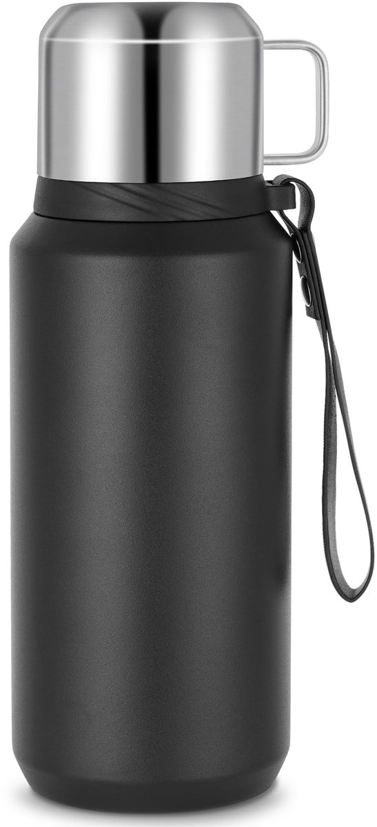 Ibenzoa® Roestvrijstalen Thermosfles – 800 ml voor Warmtebehoud en Onderweg