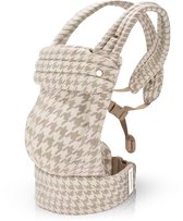 Kindelis – Ergonomische Baby Draagzak – Comfortabel & Verstelbaar – Rug- en Buikdrager – voor Baby's en Peuters tot 20kg – Cadeau - Beige