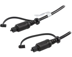 Deltaco TOTO-3, Toslink-Toslink zwart audio kabel, 3m