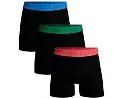 Muchachomalo Heren Boxershorts – 3 Pack Microfiber – Zwart Sportondergoed – Maat XL - Mannen Onderbroeken