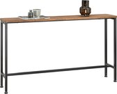 SoBuy Console D'entrée Moderne FSB102-SCH En Bois Clair Et Métal Noir, étagères, Style Industriel Pour Couloir/salon/bureau 110×39×76 Cm