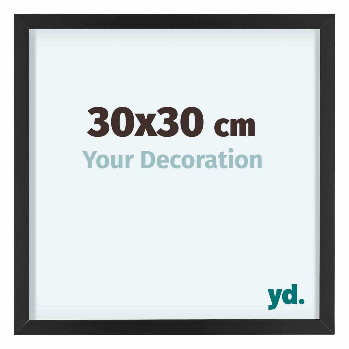 yd. Your Decoration - Fotolijst 30x30 cm - Aluminium - Zwart - Virginia