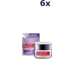 6x L'Oréal Revitalift Filler SPF50 dagcrème 50 ml