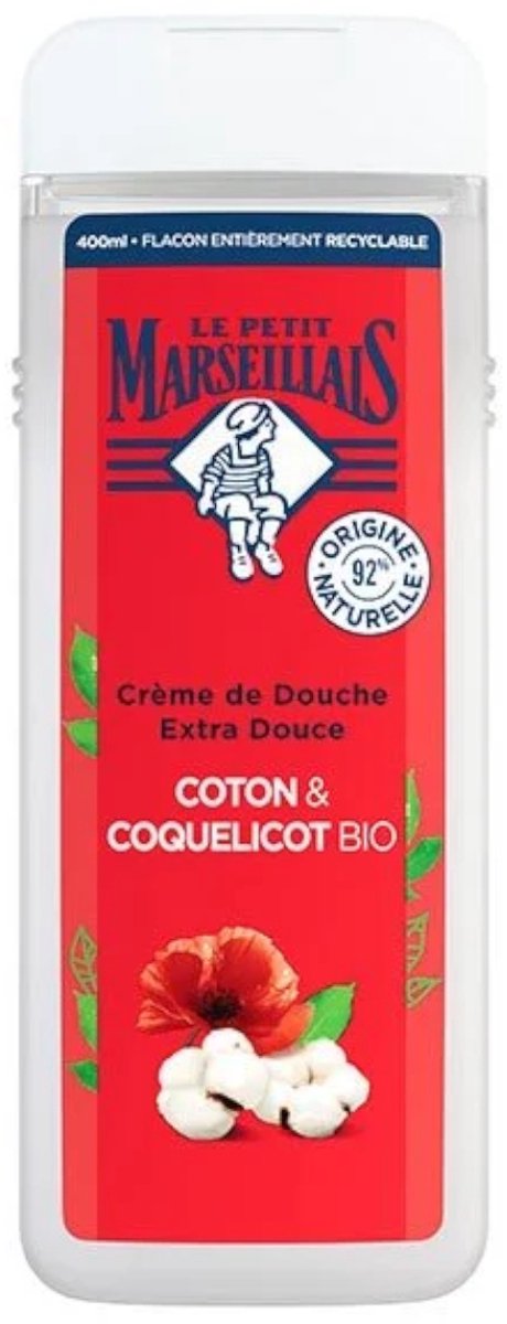 Goedkoopste Le Petit Marseillais Douchegel Bio Katoenmelk & Papaver 400ml
