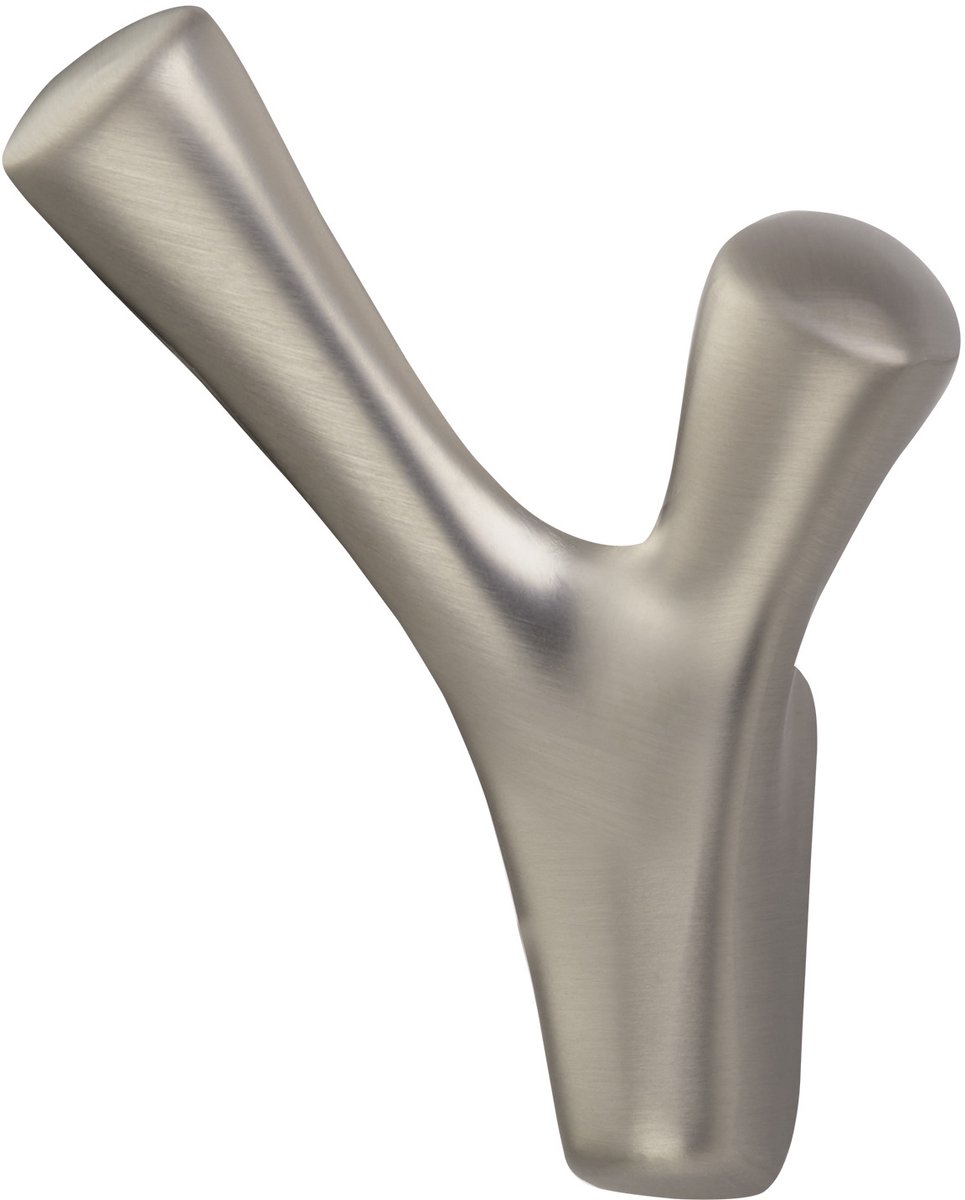 SOTECH Kapstokhaak BICORNO Hoogte: 82 x Breedte: 71 mm Roestvrijstalen look, moderne kapstokhaak van spuitgietzink, stabiele wandhaak, ook voor zware jassen