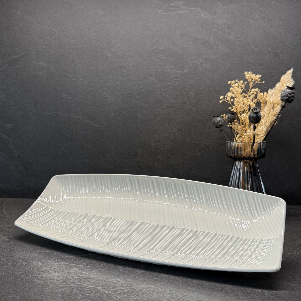Stripe porseleinen serveerschaal - S