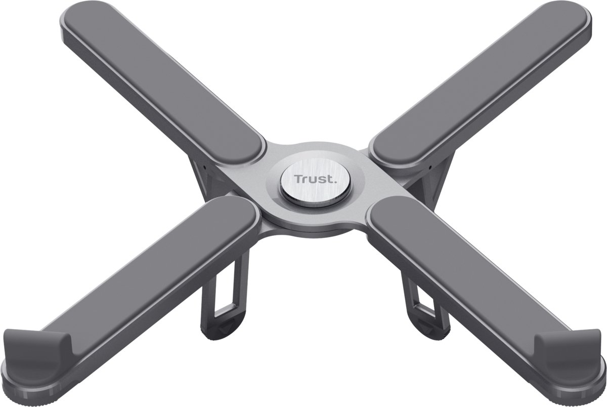 Image of Trust MACY – Laptop Standaard – Verstelbare Hoogte – Non–slip Oppervlakte – voor Laptops tot 17 inch