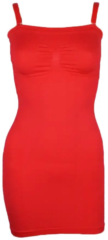 J&C strapless corrigerende onderjurk - Onderjurk met afneembandjes - Shapewear - Rood - L/XL