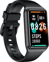 J&D supplies Stappenteller - Zwart - Temperatuurmeter - Activity Tracker - Hartslagmeter - Bloeddrukmeter - Smartwatch - Horloge - Heren - Dames