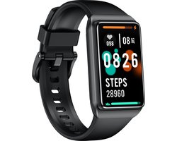 J&D supplies Stappenteller - Zwart - Temperatuurmeter - Activity Tracker - Hartslagmeter - Bloeddrukmeter - Smartwatch - Horloge - Heren - Dames