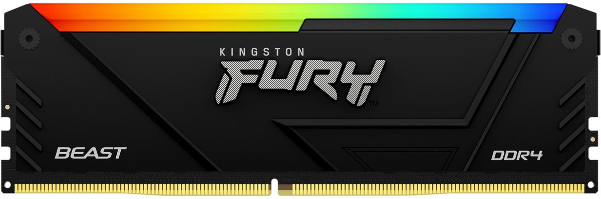 Kingston Technology FURY 8GB 3600MT/s DDR4 CL17 DIMM Beast RGB