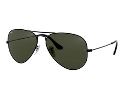 Ray-Ban RB3025 L2823 Aviator Zonnebril - 58mm - Zwart/Groen