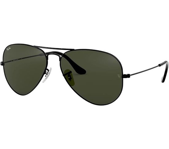 Ray-Ban RB3025 L2823 Aviator Zonnebril - 58mm - Zwart/Groen
