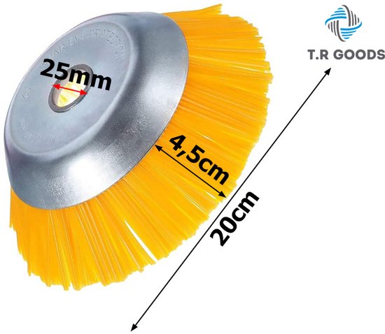 T.R Goods® - Nylon Onkruidborstel Voor de Bosmaaier - Nylon Borstelkop voor Bosmaaiers - Onkruidborstel Grastrimmer van T.R Goods® — afbeelding 5
