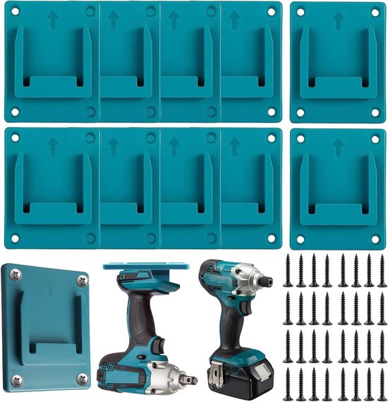 APACALI 12 Stück Wandhalterung Werkzeughalter für makita 18V