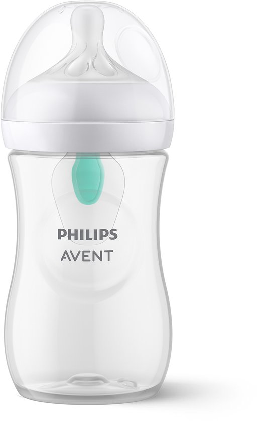 Biberon Philips Avent Natural Response avec valve Airfree- 1 biberon - 260 ml - 1 mois et plus - Tétine Speed 3 - SCY673/01 - Biberons