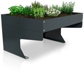 Garage pour tondeuse robot - Avec jardinière - Anthracite