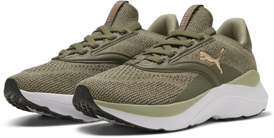 Chaussures de sport PUMA Softride Mayve pour femme - Vert Loden - Bleu marine Lux - Or PUMA