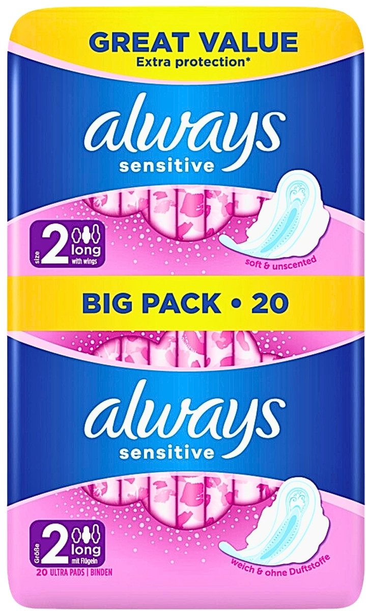 Always Maandverband Sensitive L 20 stuks