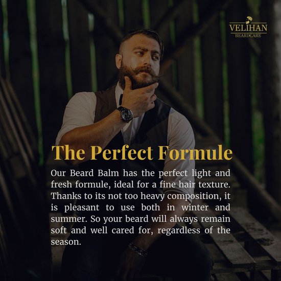 Velihan Beardcare - Baardverzorging Duo Pack Baardbalsem Eau De Cologne 30g & Baardborstel - Cadeau voor mannen - Vaderdag Cadeau - Cadeau voor hem - Cadeau voor Kerst - Valentijdsdag mannen - Giftset mannen - Cadeauset verjaardag