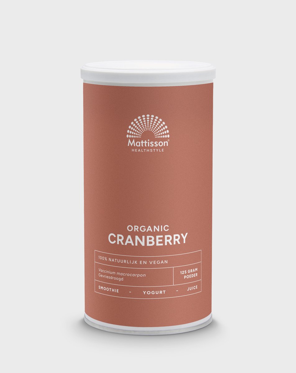 Goedkoopste Mattisson - Biologisch Cranberry Poeder - D-mannose - 125 Gram