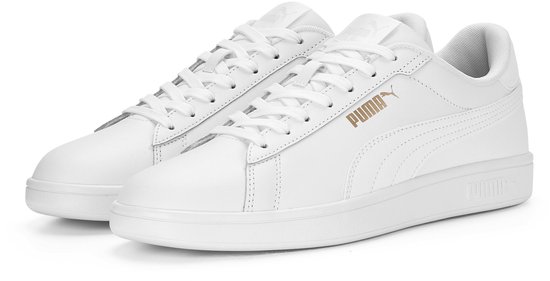 Baskets pour femmes unisexe PUMA Smash 3.0 L - White/ Or - Taille 43