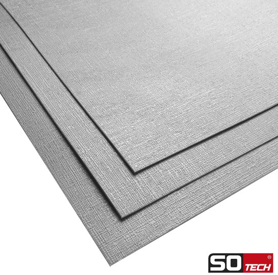 Tapis antidérapant SOTECH Orga-Grip Top gris argenté pour tiroir de 90 cm (dimensions intérieures 778 x 473 mm) adapté aux cuisines Hettich Arcitech dans Nobilia à partir d'août 2012