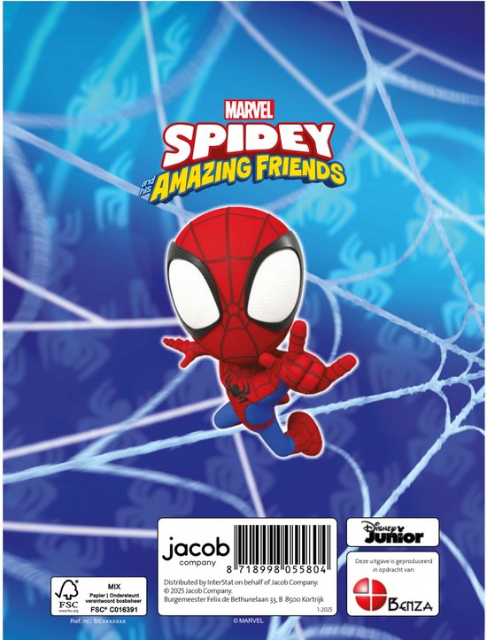 Spidey – Vriendenboek voor Kinderen – 80 Pagina’s – Hardcover – Spidey and His Amazing Friends