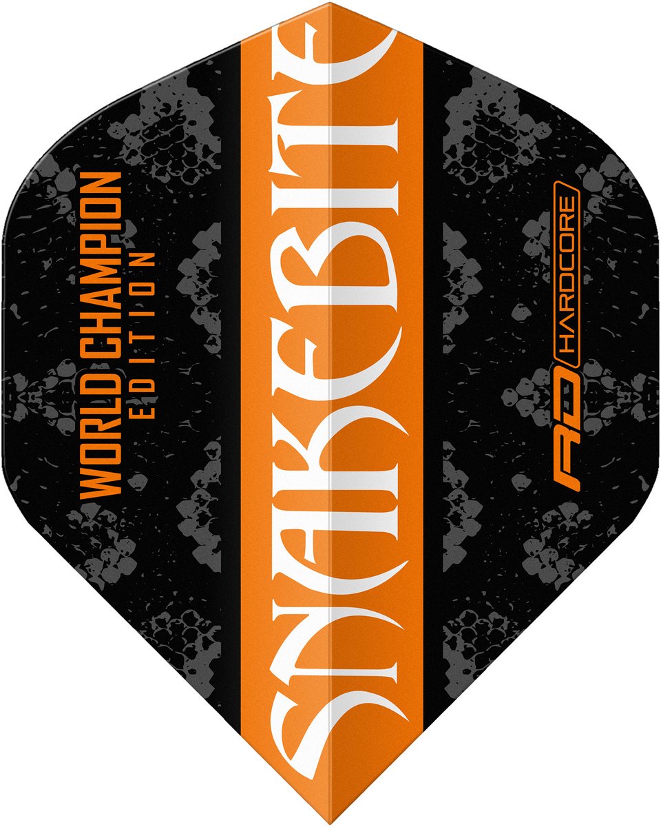 Red Dragon Peter Wright Hardcore Orange Black - Dart Flights