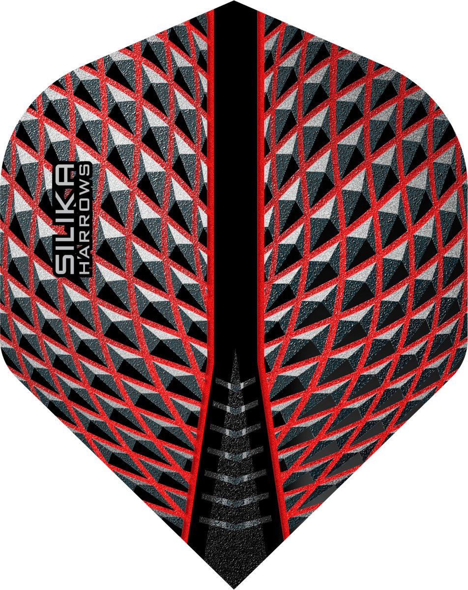 Harrows Silika NO2 Red Tough Crystalline Coated - Dart Flights