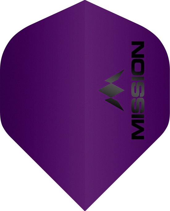 Mission Logo Std NO2 Matte Purple - Dart Flights