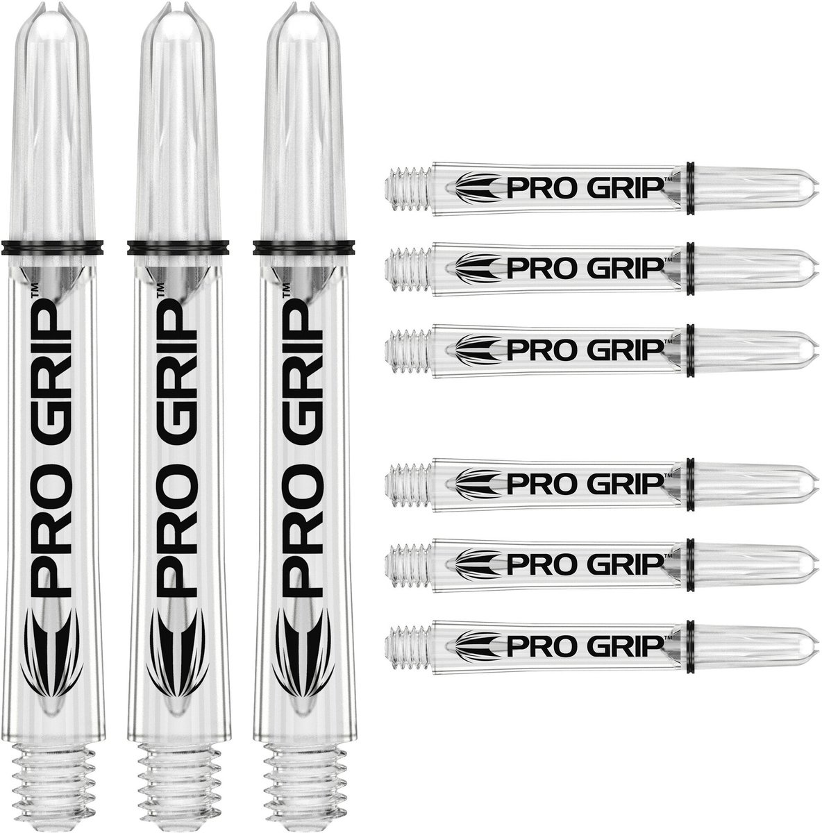 Target Pro Grip 3 Set Clear - Dart Shafts Inbetween