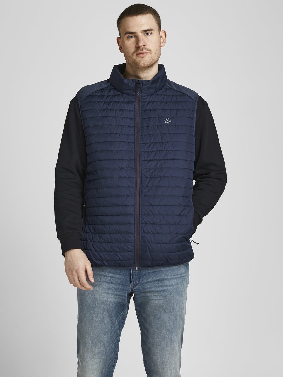 Jack & Jones Emulti Bodywarmer Collar Vest Man Marineblauw