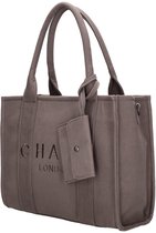 Charm London Bond Shopper - Pratique - Bandoulière - Sac fourre-tout - Gris éléphant