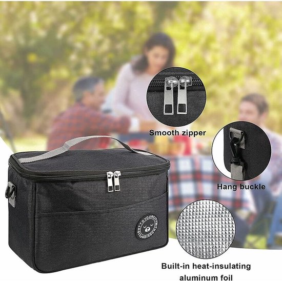 1 stuk - Lunchtas - Lunch Bag - Picknicktas - Koeltassen - Koeltas geïsoleerde lunchtas van Gadgy — afbeelding 4
