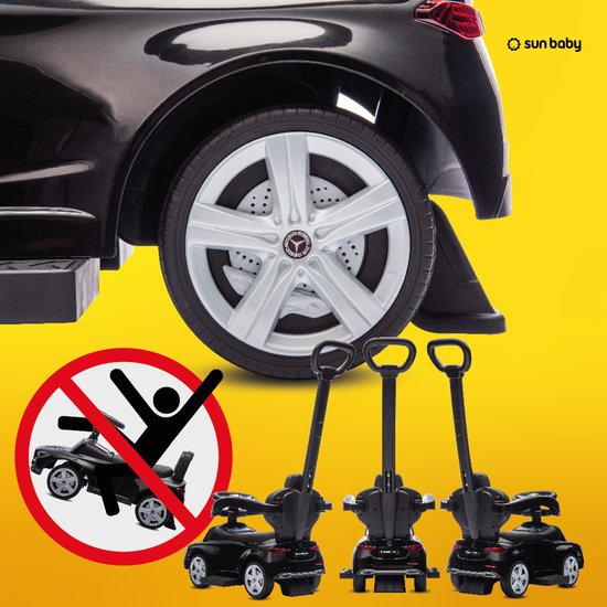 Mercedes C-Class Kindervoertuig 4in1, loopauto met Claxon