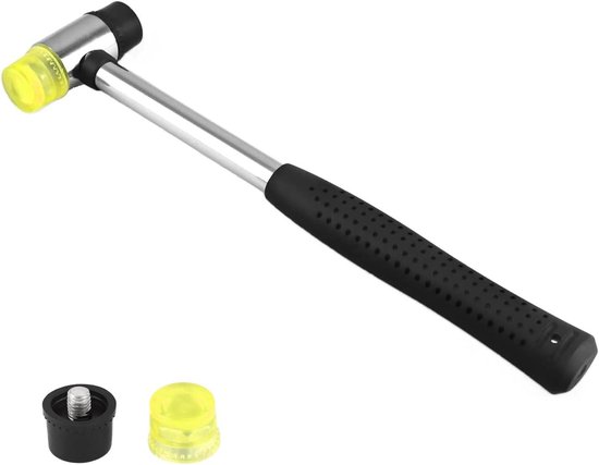 HBM 35 mm. Rubberen Hamer met Anti Slip Fiberglas