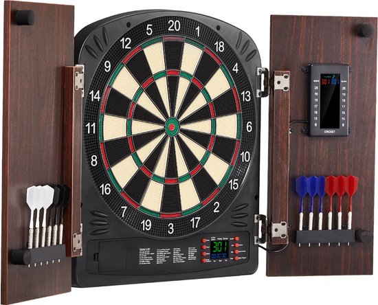 VEVOR Dartkastenset Dartbord 34,3cm Compleet Toebehoren Elektronische Party van Merkloos — afbeelding 2