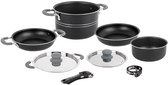 Batterie de cuisine antiadhésive en aluminium Brunner Popote Flavor 7+1 ø 20