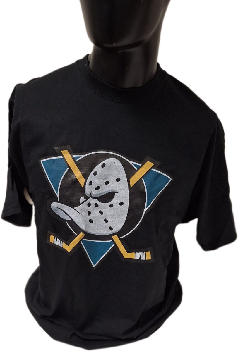 MIGHTY DUCKS - TSHIRT- BLACK - 2XL